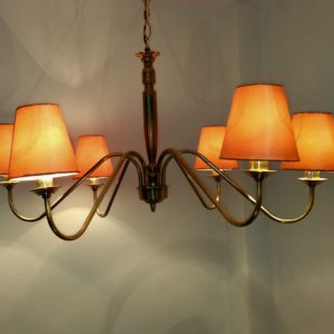 brass chandelier 6 arms – gold shades mo.cb6