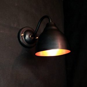 Vintage black sconce, industrial wall lamp , classic wall light. Mod.wib701