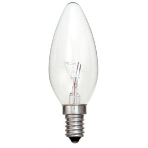 Incandescent candle bulb , retro bulb