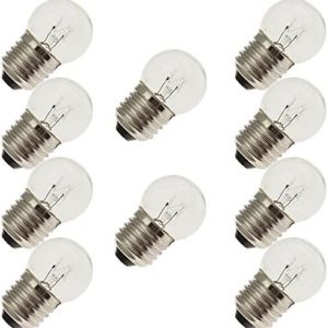 Transparent e26-e27 bulb . Vintage incandescent bulb.